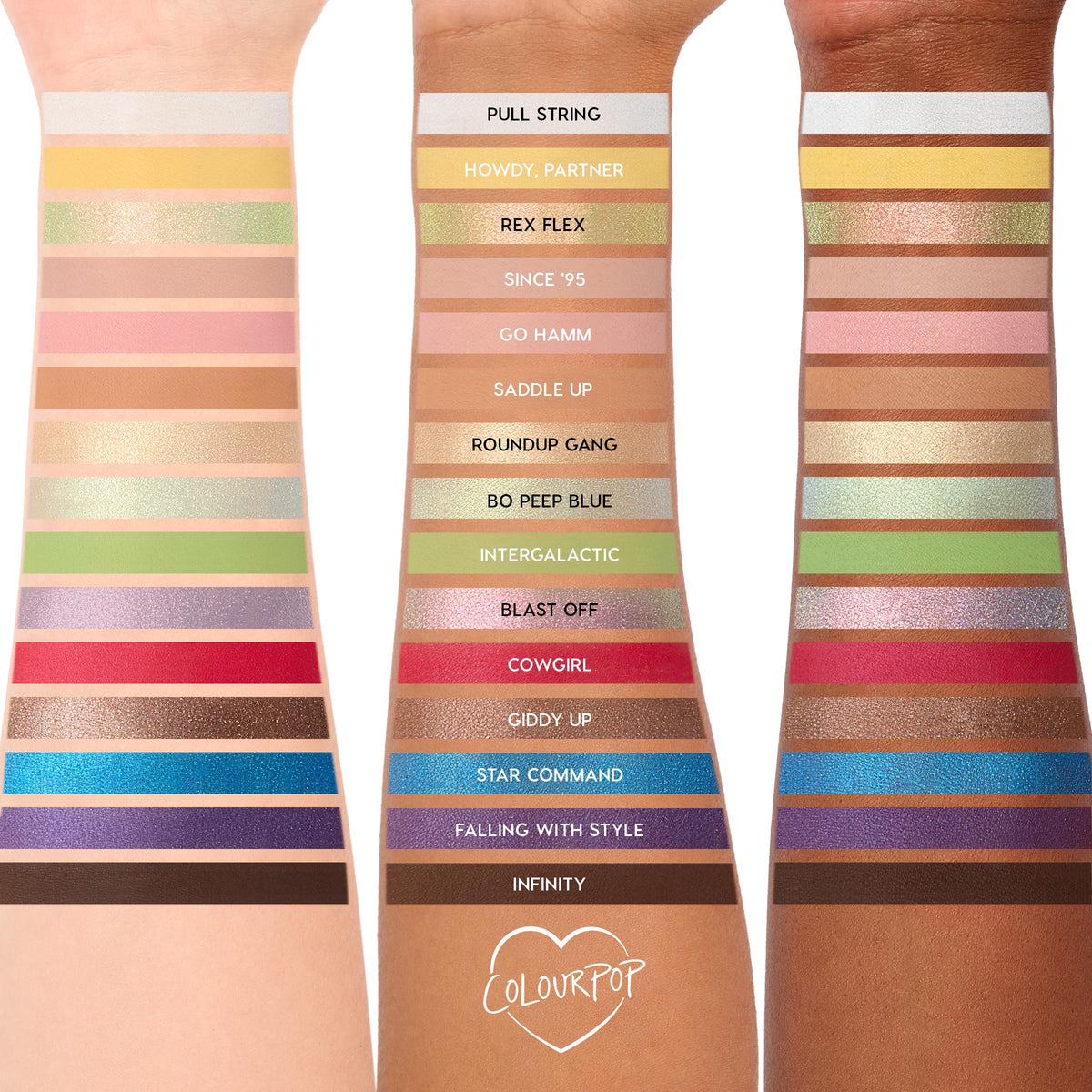 Toy Story and ColourPop Collection